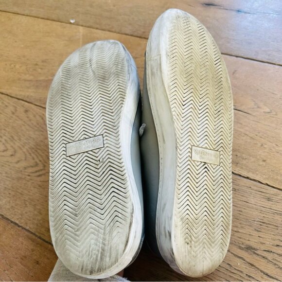 VALENTINO BY MARIO VALENTINO Jimmy Logo gray Leather lace up Sneaker men 11 - Picture 16 of 16